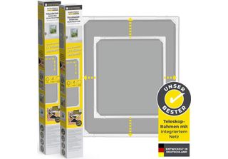 Easymaxx Insect Protect - Zanzariera Telescopica - Bianca - Set Da 2 Pezzi