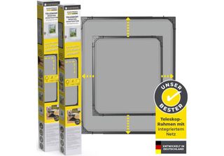 Easymaxx Insect Protect - Zanzariera Telescopica - Antracite - Set Da 2 Pezzi