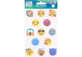 Emoticons Tattoo 10X18 Cm Sticker Boo 540455