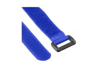 Inline® 59945Z Anelli In Velcro Inline® 20X400 Mm, 10 Pezzi, Blu
