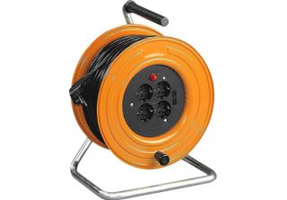 Avvolgicavo Schill, 4 X Schuko, Lunghezza Cavo: 50 M, H05RR-F