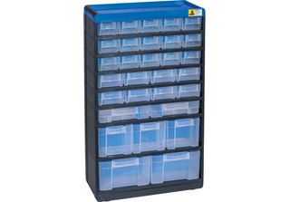 Allit Varioplus Kleinteilemagazin Schwarz 30,0 X 13,5 X 52,5 Cm