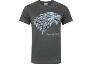 Maglietta Game Of Thrones Stark Direwolf Uomo NS5155 (S) (Antracite)