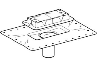 Geberit Flanschaufsatz Zu Cleanline Inkl. Bauschutz 243553