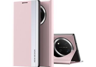 Per Honor Magic 7 Lite / X9C Design Custodia Flip In Pelle Finta Placcata Rosa