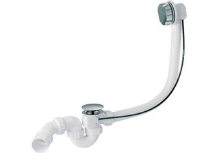 Mcalpine Sifone Cromato Per Vasca Da Bagno E Troppopieno Con Tappo Automatico