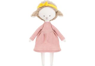 Tessuto Pecora 30 Cm Cotti Motti Arancione Giocattoli - Zoe Abito Rosa