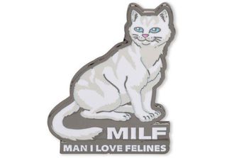 Ripndip Man I Love Felines Abzeichen – Grau – Universal