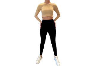 Lookus - Leggings "Irem"" Da Donna BG1885 (S) (Nero)"