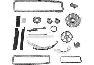 Set Di Catene Dentate Duplex Simplex 92, 94, 64 Maglie Partstec Per Nissan Alme…