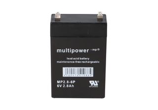 Multipower Blei-Akku MP2,8-6P Pb 6V / 2,8Ah