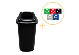Pattumiera Plafor Sort 28L - Riciclaggio - Nero