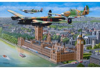 House Of Puzzles Puzzle Fly Past 500 Pezzi - Puzzle Di Paesaggi Colorati