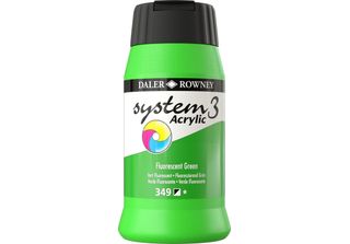 Daler Rowney System3 Vernice Acrilica Verde Fluorescente 500 Ml 1 Pz