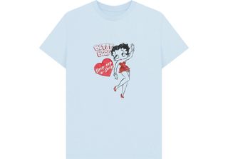 Betty Boop - Maglietta "Oop-A-Doop"" Per Uomo/Donna Unisex PN1268 (S) (Azzurro)"