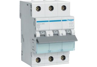Interruttore Hager Ls 3 Poli 6Ka B Caratteristica 6A 3 Moduli Haber MBN306