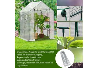 Hengda Film Serra Per Pomodori 143X143X195 Cm Serra, Bianco