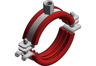 Mefa Fascetta Per Tubi Omnia Mb 20X1,5, 30 - 35 Mm M8/M10 Sil.