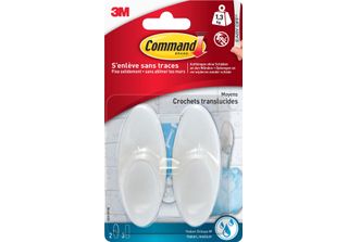 Command BATH18FGN 3M Command Gancio Da Bagno, Plastica, Misura: M, Bianco