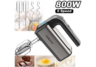 Frullatore A Mano Nero 800 W In Acciaio Inox Frullatore A Mano Frullatore A Man…