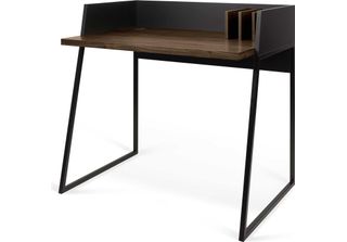 Temahome Scrivania Volga 88 X 90 X 60 Nero/Impiallacciatura Noce/Con Struttura …