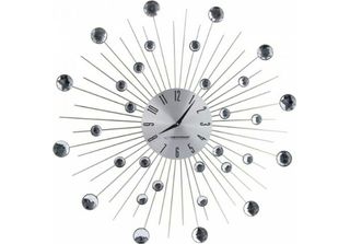 Esperanza EHC002 Wall Clock Mechanical Wall Clock Round Stainless Steel