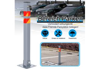 Jopassy Barriera Palo Parco Auto Vigili Del Fuoco Palo Dissuasore Pieghevole 65…