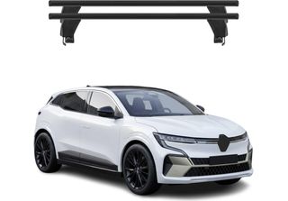 Portapacchi Menabo Per Renault Megane E-Tech 2021-2025 Alluminio Nero 2X