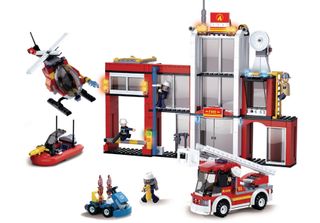 Sluban Blocks Sluban Fire Station 612 Pcs
