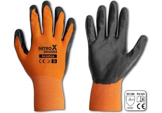 Guanti Nitrox Arancione Nitrile 11