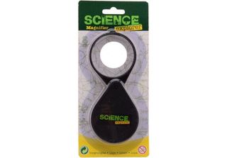 Johntoy Science Exploder Lente D'ingrandimento Nera 8,5 Cm