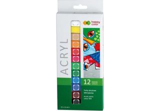 Colori Acrilici 12 Ml 12 Colori Happy Color