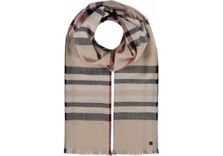Fraas Sciarpa Acrylic Stole - The Fraas Plaid Beige