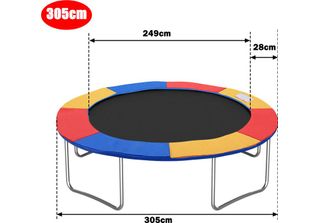 Bordo Karpal Copertura Trampolino Bordo 305Cm Kinetic Copertura Molla Trampolino