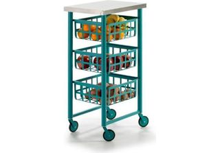 Don Hierro - Carrello Di Servizio Con 3 Cestini In Metallo E Piatto In Acciaio …