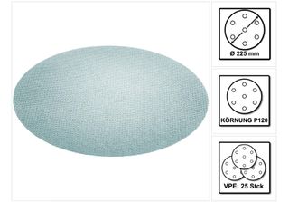 Festool Rete Abrasiva Granat Net D225 P120 Gr NET/25