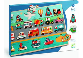 Puzzle In Legno Vroom-Vroom, Djeco