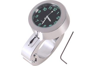 Orologio Da Manubrio In Argento, Chopper In Alluminio Billet 1Pc Per Custom