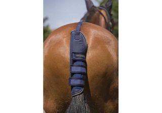 Crupper EquithèMe Tyrex 600D, Colore:Blu Navy/Grigio/Bianco