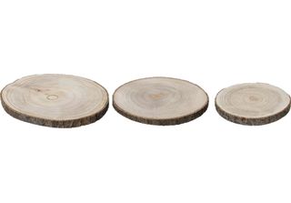 Base In Legno Decoris Ø37Cm 3 Pezzi