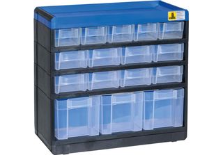 Allit Varioplus Kleinteilemagazin Schwarz 30,0 X 13,5 X 28,5 Cm