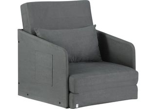 Homcom Homcom Divano Letto Lavabile Divano Letto Singolo 2 Tasche Laterali Cusc…