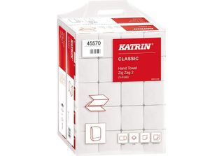 Katrin 45570 Katrin PapierhandtüCher 45570 Zick Zack 2 Zick-Zack-Falzung 2-Lagi…