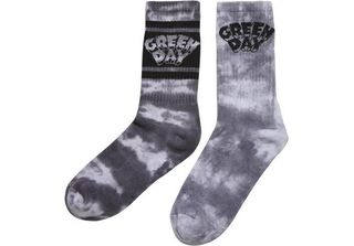 Mr. Tee Green Day Tie Die Socks 2-Pack Nero/Bianco - 47-50