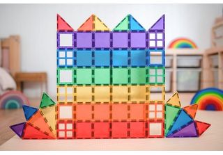 Connetix Giocattolo Magnetico Rainbow Starter Pack 60 Pezzi Set Di Costruzioni