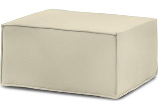 Talamo Italia Pouf Avolasca 70X80X43H Cm Beige, Sfoderabile Beige Italy