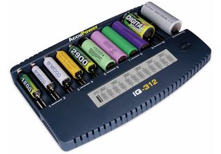 Accupower - IQ312 - Caricabatterie A 12 Canali Li-Ion/Ni-Cd/Ni-Mh