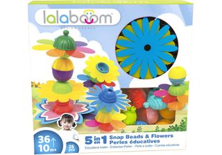 Lalaboom Perline E Fiori Per L'apprendimento - Set Da Gioco 25 Pezzi