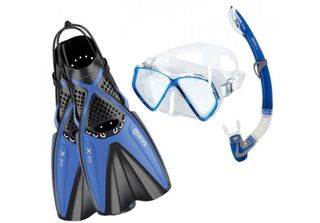 Mares Aquazone Set X One Marea Set Da Snorkeling Blu Eu 35-38 Blu Eu 35-38