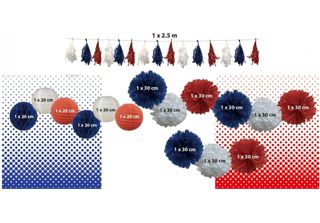 Set Decorativo Sport E Tifosi Tifoso Della Francia - Taglia Unica